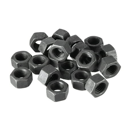 

20pcs M12 Metric Carbon Steel Grade 8.8 Hexagon Hex Nut Black