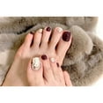 thumbnail image 4 of RAGUPEL French Tip Press On Nails,Elegant French Tip Design Toes Press On Toenails,Custom Fit Natural Look Toe Press On Nails,Style4, 4 of 4