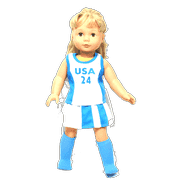 Arianna Lacrosse/Tennis Outfit Fits 18 inch dolls