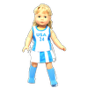 Arianna Lacrosse/Tennis Outfit Fits 18 inch dolls