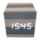 thumbnail image 1 of Reloj Despertador LED Digital, Reloj Despertador Cuadrado USB / Batería, Brillo Ajustable De Tres Niveles, Pantalla Digital Para , Dormitorio, BLESIY despertador digital cuadrado, 1 of 8
