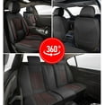 thumbnail image 5 of Jiamaoxin Car Seat Covers Fit for Nissan Frontier 2007-2025: Full Set Leather Seat Cover Protector Waterproof Compatible Airbag(5 Seats, Black&Red), 5 of 9