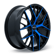 RTX Valkyrie 18x8 5x114.3 ET40 CB73.1 Gloss Black Machined Blue Wheel