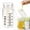 A, variant on CHENjy Travel Essentials, Glass Water Bottle with Insulated Sleeve and Leak Proof Lid, Borosilicate Glass Drinking Bottle with Measurement Scale for Coffee and Infused Water, 260 ML