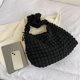 thumbnail image 3 of Burbuja Satchel Bag Candy Colors Knitted Bag Nylon Color Sólido Bolsa (Gris) Tmvgtek Para Estrenar, 3 of 5