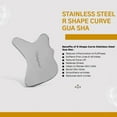 thumbnail image 4 of Vintageware® Stainless Steel Gua Sha Combo Set | R-Shape & S-Shape Tools for Face & Body | Muscle Pain Relief & Skincare Benefits, 4 of 5