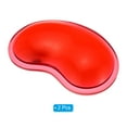thumbnail image 3 of Uxcell Gel Mouse Wrist Rest Mouse Wrist Support Ergonomic Mouse Pad Cushion Comfortable Memory Foam, Red 2 Pack, 3 of 5