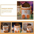 thumbnail image 4 of de Basura con Tapa y Temática de Astronauta, Gran Capacidad, Ideal para Sala de Estar y Dormitorio - Decoración Elegante para el Hogar en Color Naranja, 4 of 5