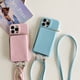 thumbnail image 5 of Estuche con cremallera y cordón para tarjetas para Apple 14 Funda para teléfono móvil Apple 13 Promax Funda protectora con patrón de lichi para 12 Mujeres, 5 of 5