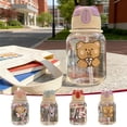 thumbnail image 1 of Sentmoon Sport Water Bottle Sports Water Bottle 600ml 2nd Generation Bear Cup Cute Bear Water Bottle with Straw BPAFree LeakProof Portable Cup for Adults Kids Daily/TravelOffice Use, 1 of 6