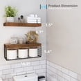 thumbnail image 3 of Estantes de baño QEEIG para almacenamiento de papel higiénico montados en la pared, 3 of 8