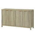 thumbnail image 1 of OAKHAM Buffet Bahut Cannelé avec 4 Portes, Crédence de Rangement avec Tablettes Ajustables, Console d'Appoint Moderne, Chêne Frêne Lavé au Soleil, 1 of 6