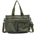 thumbnail image 3 of ibiyuan Tote Bags For Women Large Capacity Zipper Pocket Corduroy Convertible Crossbody Tote Bag for Women, Solid Color Daily Handbag Birthday Gifts, 3 of 6