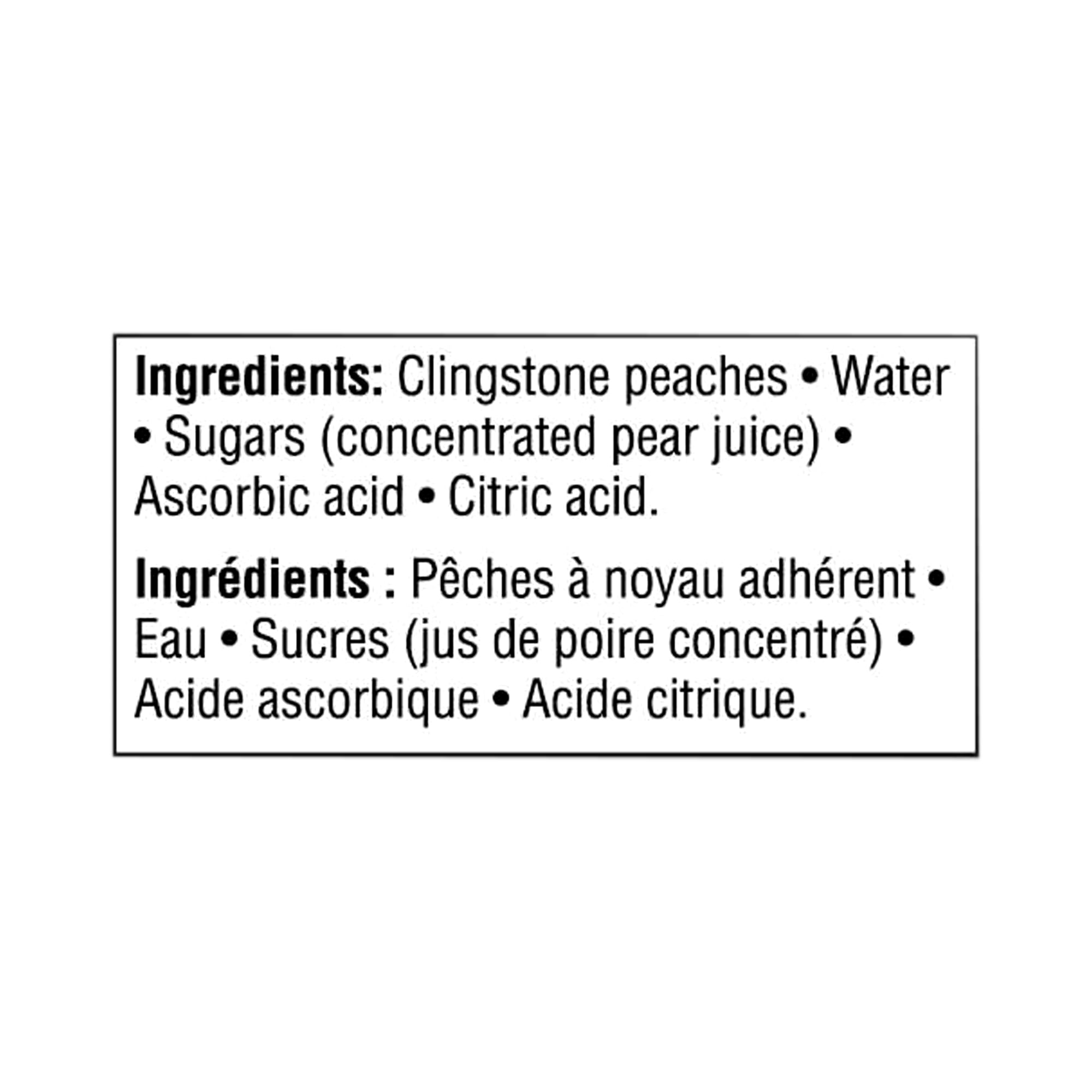 Great Value Diced Peaches, 4 x 112 mL