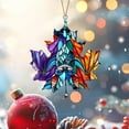 thumbnail image 6 of Holloyiver Maple Leaf Stained Acrylic Window Hanging Ornament, Fall Leaves Wall Art Decor Panel, 3.9 Inch Maple Leaf Pendant for Fall Thanksgiving Festival Party Supplies, 6 of 6