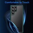 thumbnail image 3 of JETech Matte Case for Samsung Galaxy S23 Ultra 5G 6.8-Inch, Frosted Translucent Back Protective Slim Phone Cover, Anti-Fingerprints (Midnight Green), 3 of 7