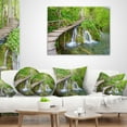 thumbnail image 4 of Designart Cascades in Plitvice Lakes - Landscape Photography Throw Pillow - 16x16, 4 of 5