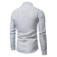 thumbnail image 4 of Floenr Mens T Shirts,Men's Printed No Iron Loose Button Lapel Long Sleeved Shirt, 4 of 8