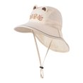 thumbnail image 3 of Krdevn Kids Capybara Print Sun Hat, Wide Brim Neck Flap UPF 50+ Hat Size:3-10 Years, 3 of 5