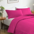 thumbnail image 3 of 1 Piece Luxury Thicker Pattern Comforter, 800 TC, 100% Egyptian Cotton, Full/Queen Size Hot Pink Solid Color, 3 of 6