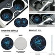 thumbnail image 6 of Uorisanigo Blue Dolphins 10 Pieces Car Seat Covers Full Set Auto Seat Belt Cover with Steering Wheel Cover and Auto Water Cup Pad Keychains Comfortable Breathable Auto Interior for Car SUV, 6 of 7