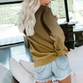 thumbnail image 4 of hotojiny Sweatshirt for Women Fall Fashion Long Sleeve Crew Neck Pullover Tops Casual Loose Sweatshirts with Pocket, 4 of 6