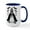 White/Navy Inside, variant on CafePress - Halloween Bride - 15 oz Ceramic Large White Novelty Mug