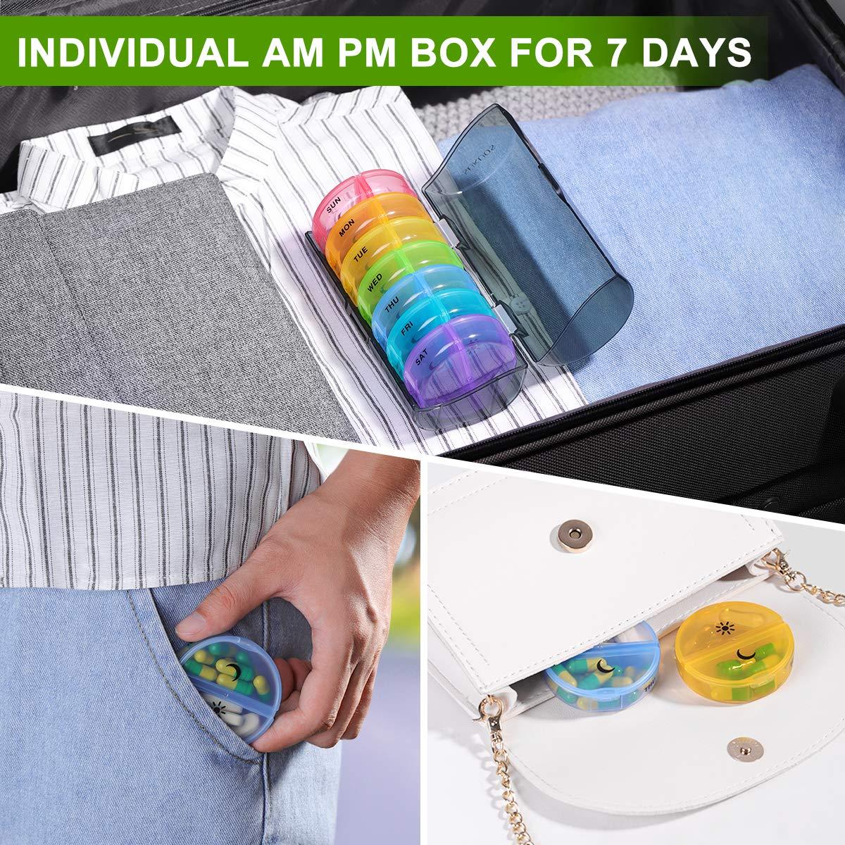 Sukuos Weekly AM/PM Pill Organizer photo 2