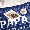 thumbnail image 4 of Gifts for Papa Grandpa from Grandchildren Birthday Gift for Grandfather Blanket Unique Fathers'' Day Christmas Thanksgiving for Papa Best Grandpa Gifts Idea Papa Gifts Blanket 60X80, 4 of 6
