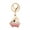 Pink White, variant on SPRING PARK KeyChain Rhinestone Inlaid Pig Rope Tassel Rhinestone Key Holder Ring Decoration