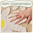thumbnail image 2 of SIXHOME 20"x32" Cute Daisy Bathroom Rug Non Slip Bath Mat Fluffy Soft Super Absorbent Quick Dry Bathroom Mat Machine Washable  Tufted Floral Bath Mats for Bathroom Floor Beige, 2 of 7