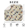 thumbnail image 4 of Pioneer Flower Floral Print Pattern Kitchen Dish Drying Mat 1 Pack, Ultra Absorbent Microfiber Drainer Mat, 16"x18", 4 of 6