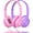 2pack–purple & pink, variant on Vinamass Kids Headphones, Ear Headphones for Kids, Wired Headphones with Safe Volume Limiter 85dB, Kids Headphones with Cord 3.5mm Jack Wired for School Tablet