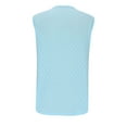 thumbnail image 6 of Mrat Classic Tank Tops Women's Fashion Casual Sleeveless Blouse V-Neck Tops Workout Tank Tops Woman S-527 Light Blue M, 6 of 6