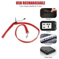 thumbnail image 3 of Luxtrada LED Dog Leash Light Up Dog Leash Micro USB Rechargeable Waterproof Nylon Webbing Glow Safety Standard Dog Leash for Dogs (Red), 3 of 6