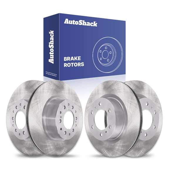 AutoShack Front Vented & Rear Vented Brake Rotors 4-PC Set Replacement for 2022-2025 Toyota Tundra 2023-2025 Toyota Sequoia