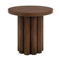 thumbnail image 1 of Mesa redonda Acme Santa MDF chapada en madera marrón, 1 of 4