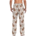 thumbnail image 2 of Top-kevin Multi- Pomeranian Print Pajama Pants Men Sleepwear Lounge Pants Pjs Bottoms with Pockets, 2 of 13
