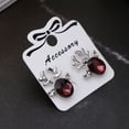 thumbnail image 3 of 100Pcs Jewelry Display Card Earrings Ear Studs Packing Hang Tag Rectangle Holder, 3 of 10