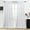 White, variant on 2 Panels Rod Pocket Sheer Curtains with Attached Valance - Filter Sunlight Maintain Privacy for Living Room or Patio Door