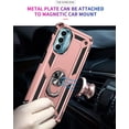 thumbnail image 3 of for Moto G 5G Case, Moto G 5G 2022 Phone Case with Screen Protector, [Military Grade 16ft. Drop Tested] Magnetic Ring Holder Kickstand Protective Phone Case for Motorola Moto G 5G (2022), Rose Gold, 3 of 18