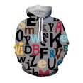 thumbnail image 3 of Sudadera con capucha con estampado 3D divertido del alfabeto para hombre, sudadera con capucha con gráfico de dibujos animados de anime, ropa informal juvenil y vitalidad, 3 of 5