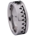 thumbnail image 3 of Bohemian Sun and Moon Tungsten Carbide Ring, 3 of 9