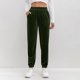 thumbnail image 1 of Karight Women's Velour Pants Soft Velvet Straight Leg Sweatpants Elastic Waist Warm Lounge Pant with Pockets, 1 of 5