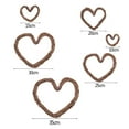 thumbnail image 3 of Visland Heart Shape Natural Grapevine Wreath Ring, DIY Craft Vines Base Grapevine Roll, Wreath Door Garland Home Wedding Party Decor Supplies for Christmas, 3 of 8