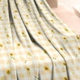 thumbnail image 3 of Sunflower Spring/Summer Flower Buffalo Plaid Flannel Blanket Plush & Cozy Couch Blankets for Winter Autumn,40x50 Inch Decorative Blanket for Bedding Christmas Easter, 3 of 5