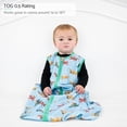 thumbnail image 2 of LollyBanks 0.5 TOG Cotton Baby Sleep Sack, 2-Way Zipper, Wearable Blanket, Plane Bear Print, 2 of 5