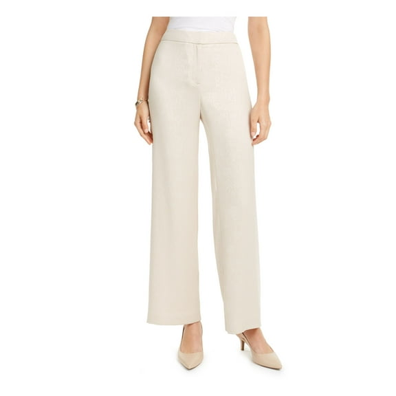 Alfani Women's Wide-Leg Pants Med Brown Size 14