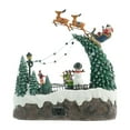 thumbnail image 4 of Adorno navideño coleccionable, edificio decorativo navideño iluminado, ideal para escritorio, dormitorio o chimenea interior., 4 of 9
