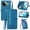 Blue, variant on Phone Case for Xiaomi Redmi K80, Shockproof PU Leather Wallet Case with Card Slots Anti-Scratch Stand Magnetic Flip Zipper Pocket Cover for Xiaomi Redmi K80, Blue